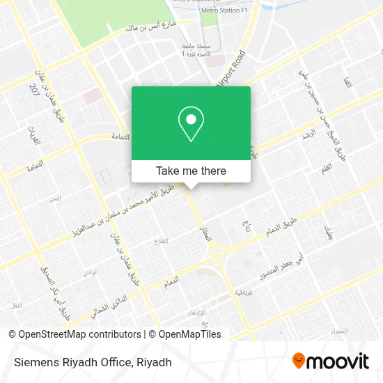 Siemens Riyadh Office map