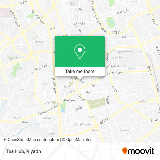 Tea Hub map