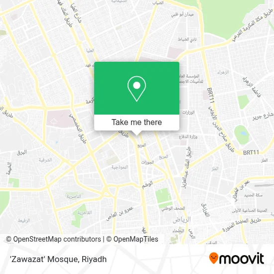 'Zawazat' Mosque map