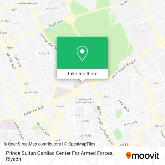 Prince Sultan Cardiac Center For Armed Forces map