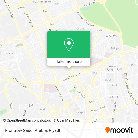 Frontrow Saudi Arabia map
