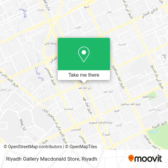 Riyadh Gallery Macdonald Store map