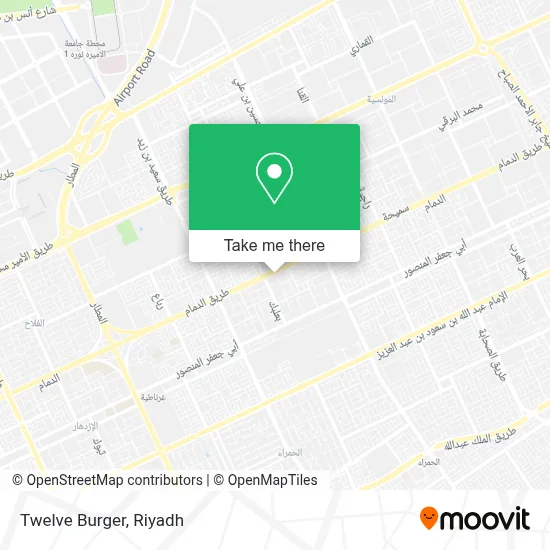 Twelve Burger map
