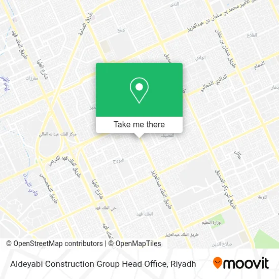Aldeyabi Construction Group Head Office map