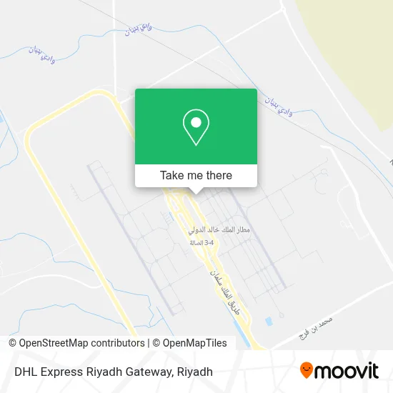 DHL Express Riyadh Gateway map