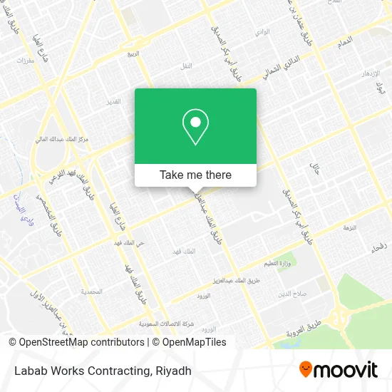Labab Works Contracting map