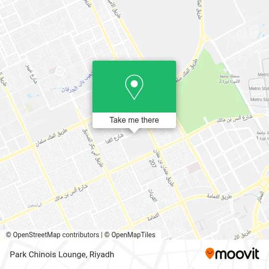 Park Chinois Lounge map