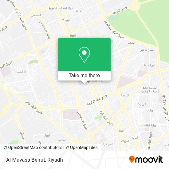 Al Mayass Beirut map