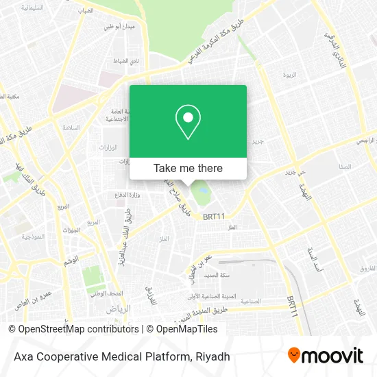 Axa Cooperative Medical Platform map