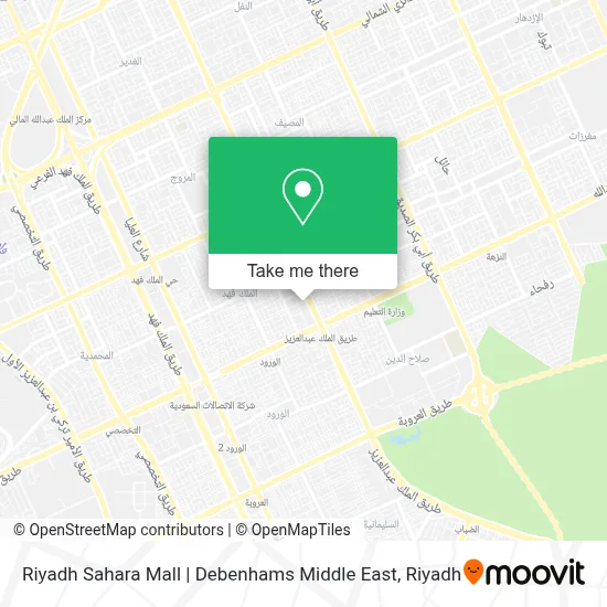 Riyadh Sahara Mall | Debenhams Middle East map