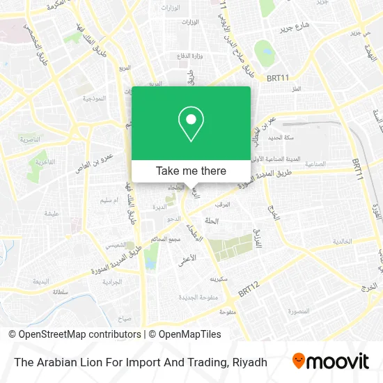 The Arabian Lion For Import And Trading map