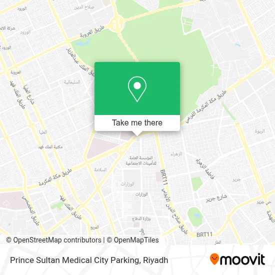 Prince Sultan Medical City Parking map