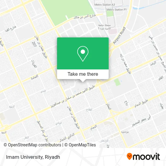 Imam University map