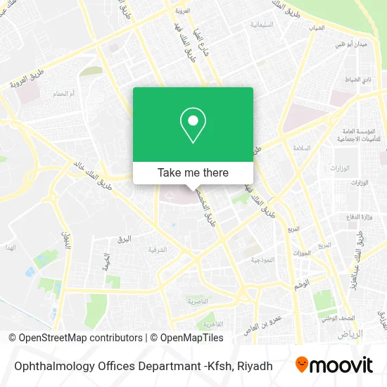 Ophthalmology Offices Departmant -Kfsh map