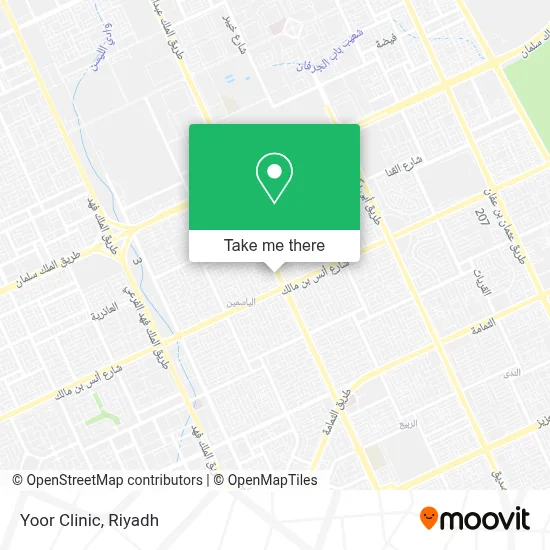 Yoor Clinic map