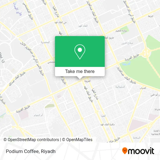 Podium Coffee map