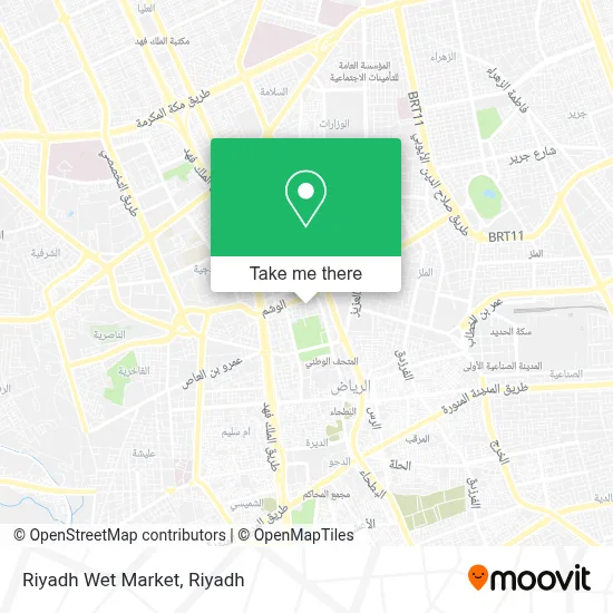 Riyadh Wet Market map