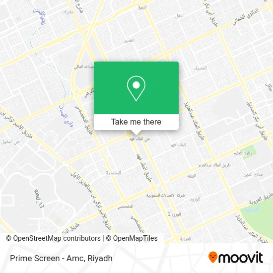 Prime Screen - Amc map