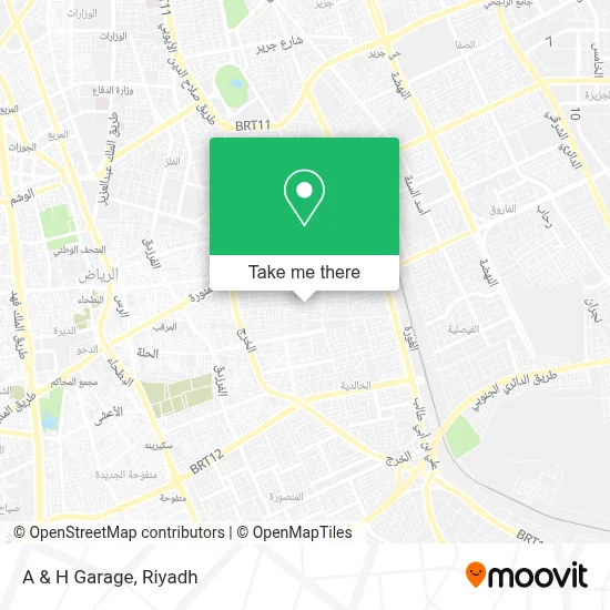 A & H Garage map