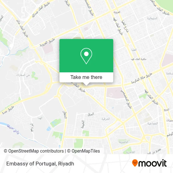 Embassy of Portugal map