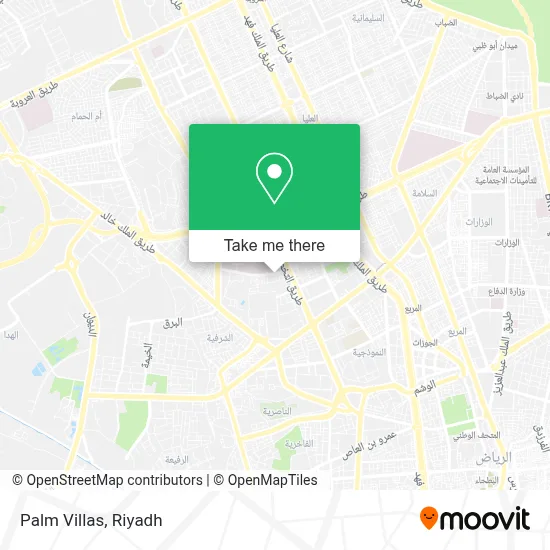 Palm Villas map