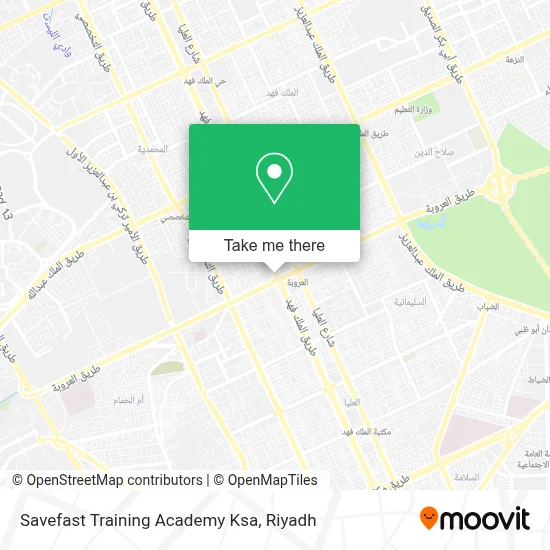 Savefast Training Academy Ksa map