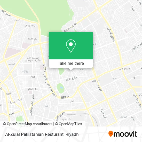 Al-Zulal Pakistanian Resturant map