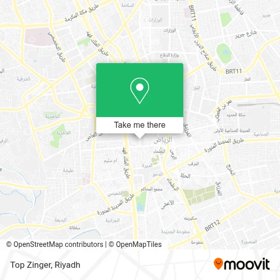Top Zinger map