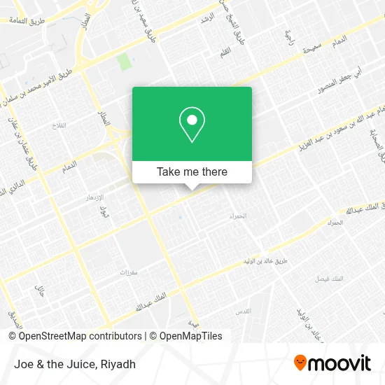 Joe & the Juice map