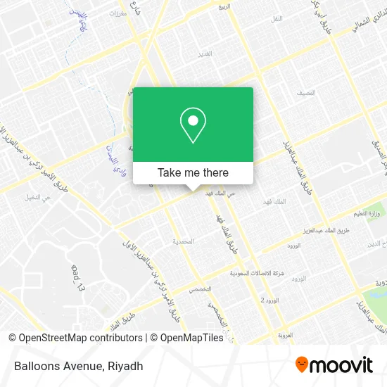 Balloons Avenue map