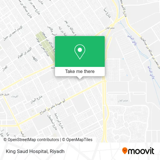 King Saud Hospital map