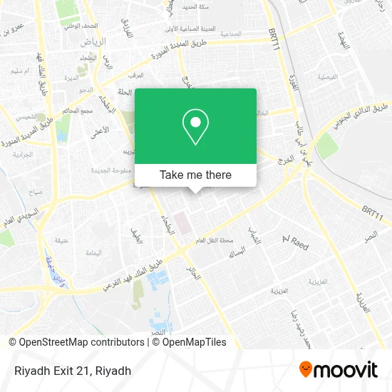 Riyadh Exit 21 map