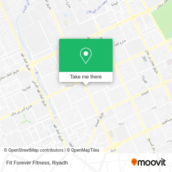 Fit Forever Fitness map