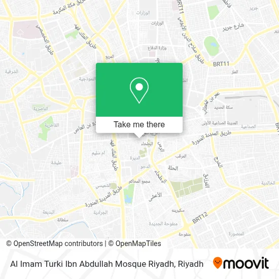 Al Imam Turki Ibn Abdullah Mosque Riyadh map