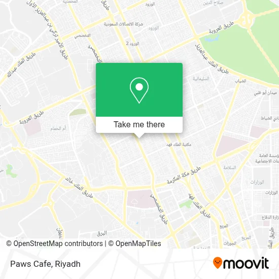 Paws Cafe map