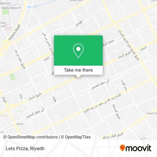 Lets Pizza map