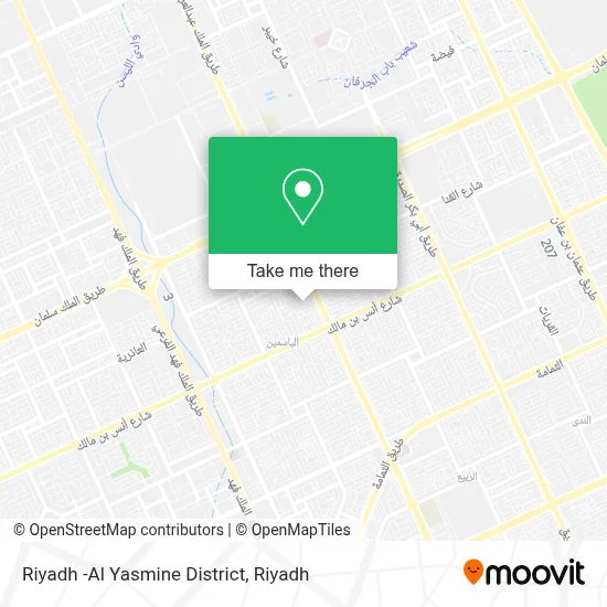 Riyadh -Al Yasmine District map