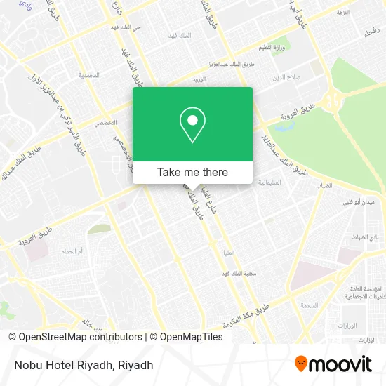 Nobu Hotel Riyadh map