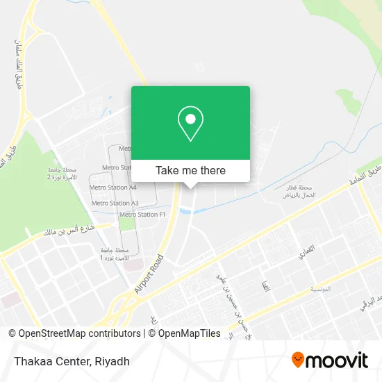 Thakaa Center map