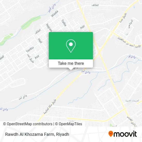 Rawdh Al Khozama Farm map