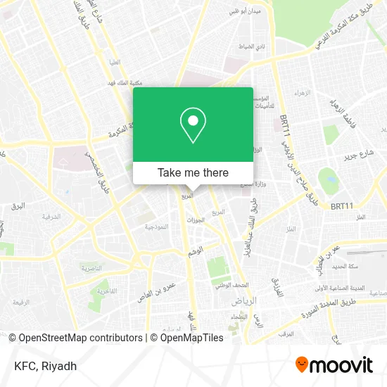 KFC map