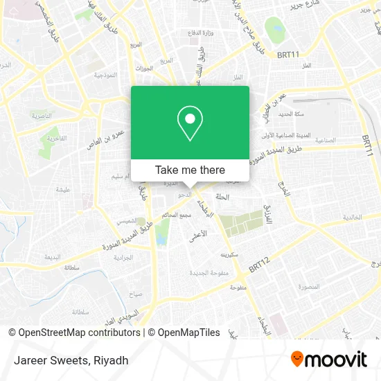 Jareer Sweets map