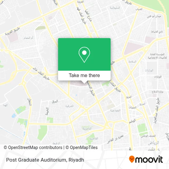 Post Graduate Auditorium map