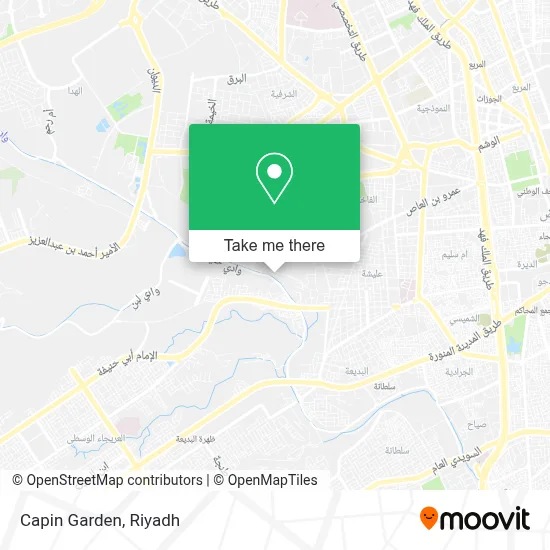 Capin Garden map