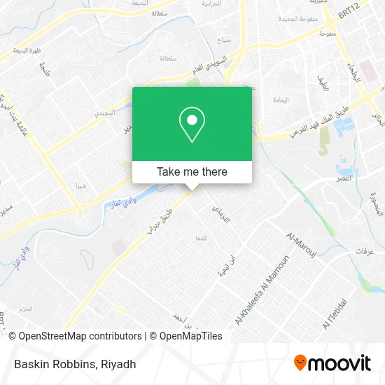 Baskin Robbins map
