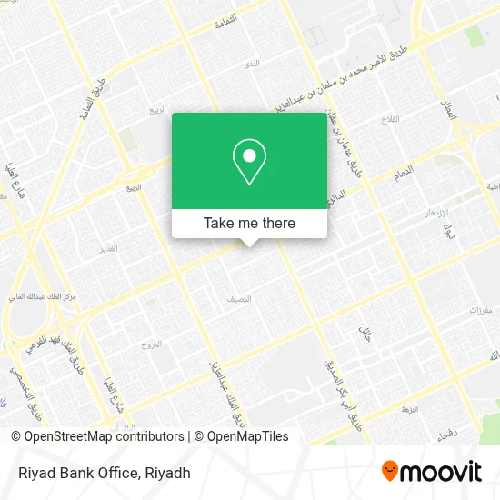 Riyad Bank Office map