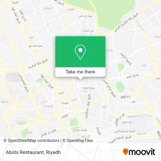 Abids Restaurant map