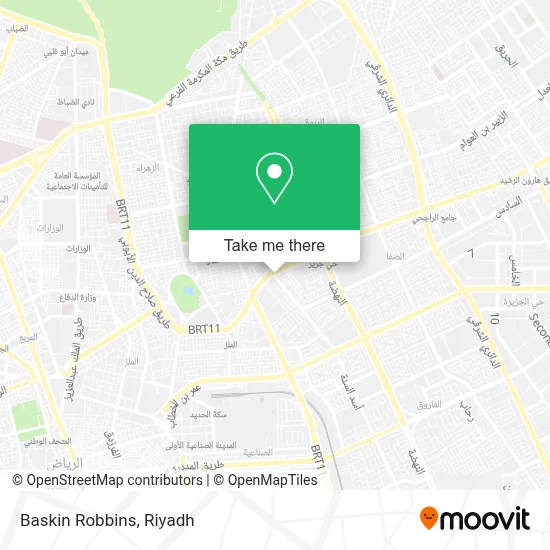 Baskin Robbins map