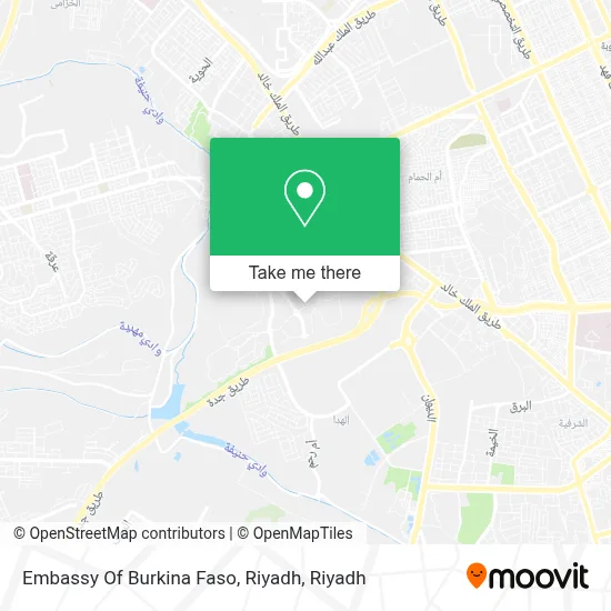 Embassy Of Burkina Faso, Riyadh map