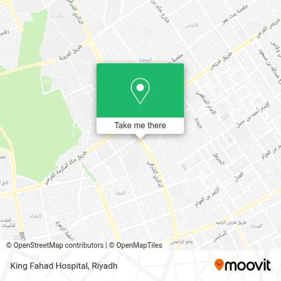King Fahad Hospital map